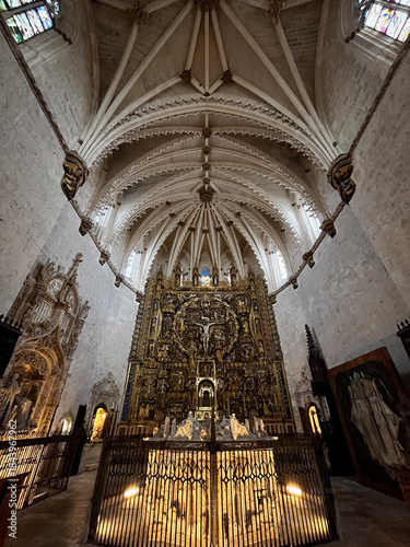 Interior of Miraflores Charterhouse Monastery, Burgos, Spain