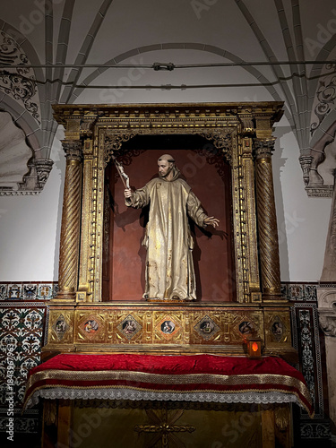 Interior of the Chapel of Saint Bruno at Miraflores Charterhouse, Burgos, Spain