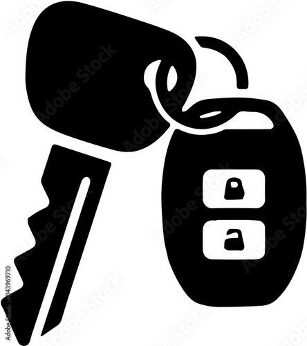 
Image of car and house key symbols as a security feature