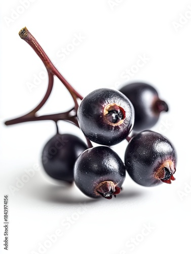 chokeberry isolated on white background