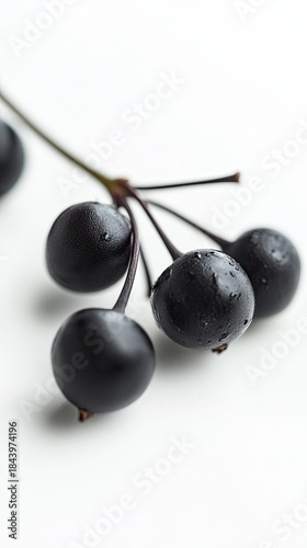 chokeberry isolated on white background