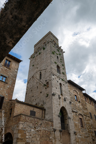 Torre del Diavolo medieval tower - San Gimignano, Italy