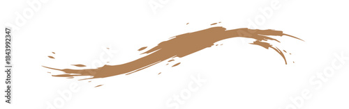 Abstract golden paint smear collection