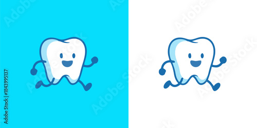 Modern Dental Clinic Logo with Stylized Tooth Icon