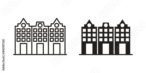 Amsterdam icon design element, vector illustration. Editable vector collections.