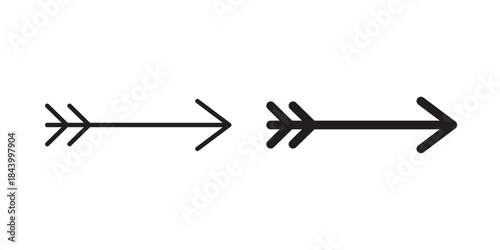 Bow arrow icon design element, vector illustration. Editable vector collections.