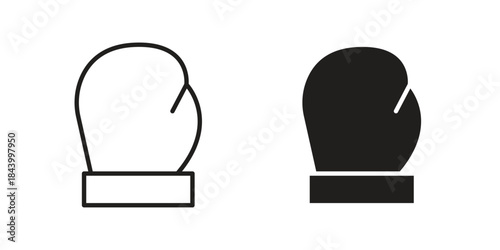 Boxing glove icon design element, vector illustration. Editable vector collections.