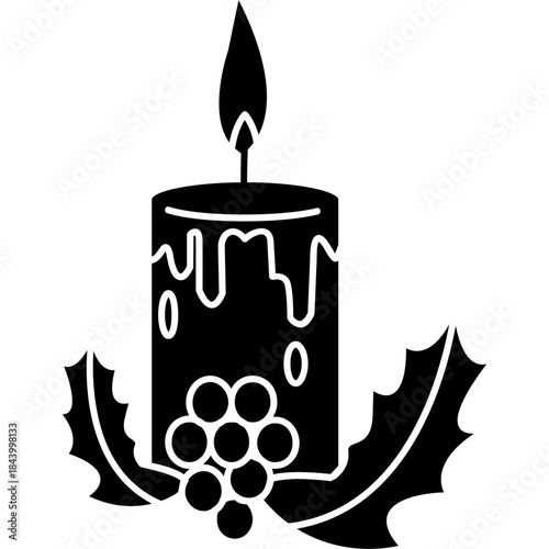 festive-decorative-candle-line-art-icon