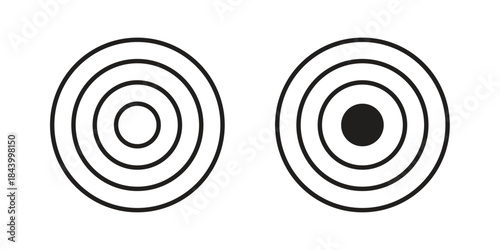 Bullseye icon design element, vector illustration. Editable vector collections.