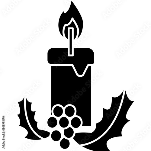 candle-with-stars-decorative-outline-icon