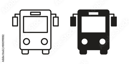 Bus icon design element, vector illustration. Editable vector collections.