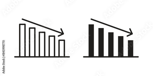 Chat arrow down icon design element, vector illustration. Editable vector collections.