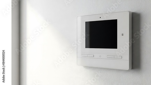 Modern Smart Home Control Panel on Wall.
