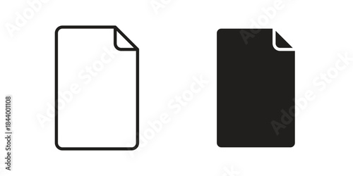 File icon design element, vector illustration. Editable vector collections.