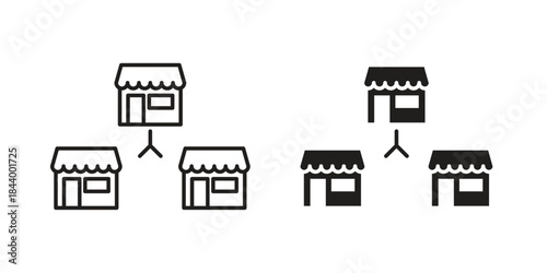 Franchise icon design element, vector illustration. Editable vector collections.