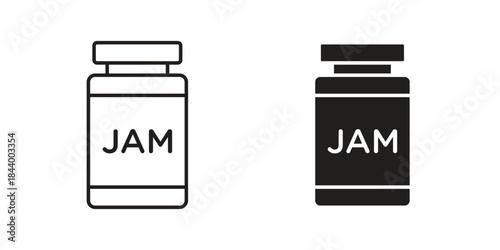 Jam icon design element, vector illustration. Editable vector collections.