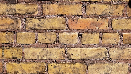 Texture of ancient  brick wall closeup