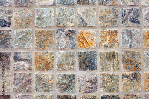 Texture of ancient  brick wall closeup