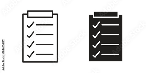 List icon design element, vector illustration. Editable vector collections.