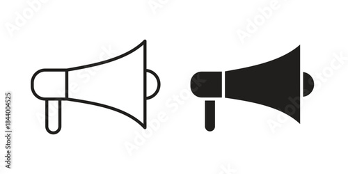 Megaphone icon design element, vector illustration. Editable vector collections.