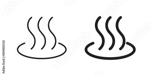 Onsen icon design element, vector illustration. Editable vector collections.