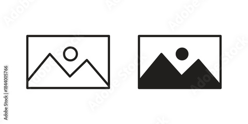 Picture icon design element, vector illustration. Editable vector collections.