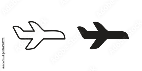 Plane icon design element, vector illustration. Editable vector collections.