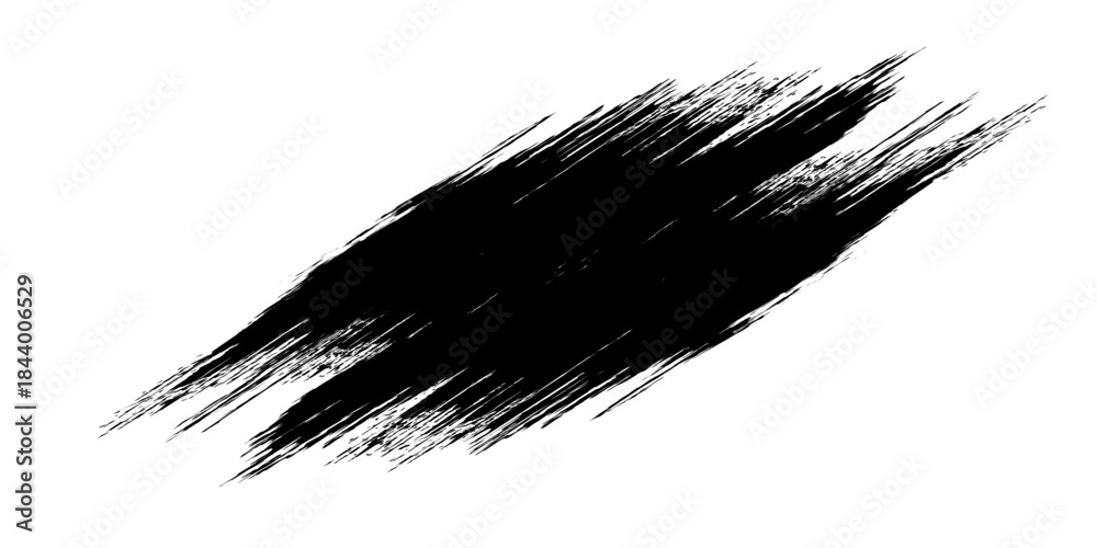 Obraz premium Handcrafted rough edge sticker, grunge badge brush retro ink style