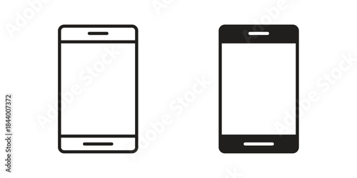 Smartphone icon design element, vector illustration. Editable vector collections.