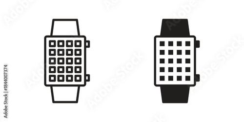 Smartwatch icon design element, vector illustration. Editable vector collections.