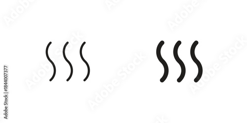 Smoke icon design element, vector illustration. Editable vector collections.