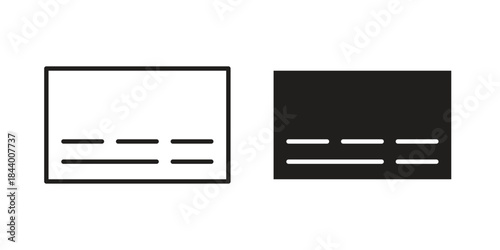 Subtitles icon design element, vector illustration. Editable vector collections.