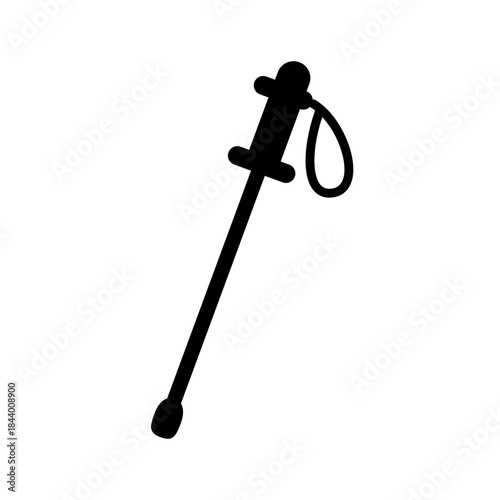 トレッキングポールをイメージしたアウトドア系アイコン