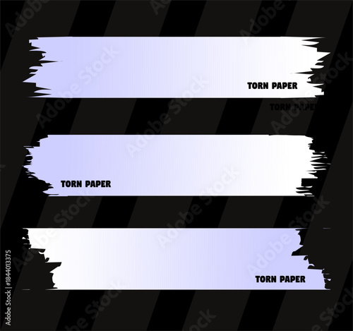 Torn Paper Pieces Background Vector