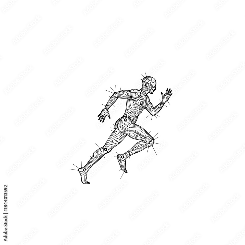 Fototapeta premium Agony of Running