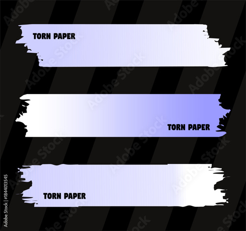 Torn Paper Pieces Background Vector