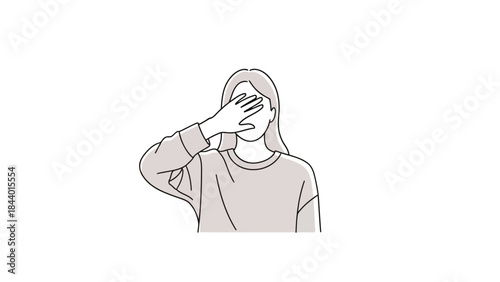 Human character showing emotion through gesture and posture