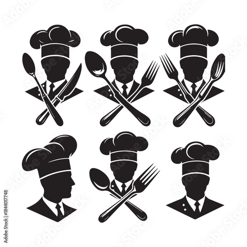 Professional Chef Emblem – Cooking Logo with Spoon Fork Design