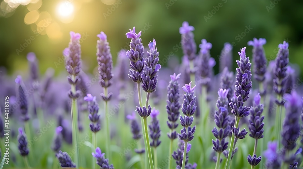 Naklejka premium lavender flowers in the garden