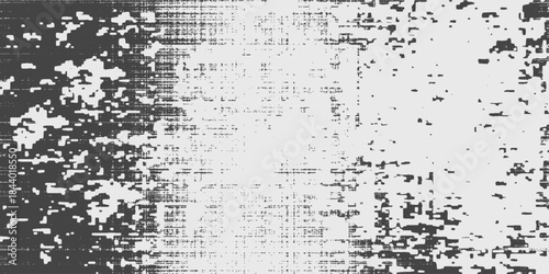 Rough black and white texture vector. Distressed overlay texture. Grunge background. Abstract textured effect.