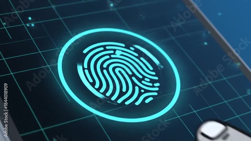 Fingerprint Scan Unlocks Digital Security and Access.