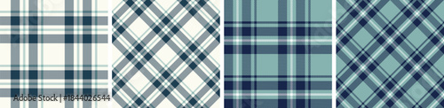 plaid and tartan pattern set.checkered fabric texture background.