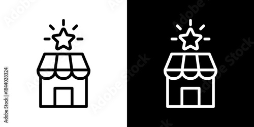 Market Leadership Icon Of Line Black And White Style 
