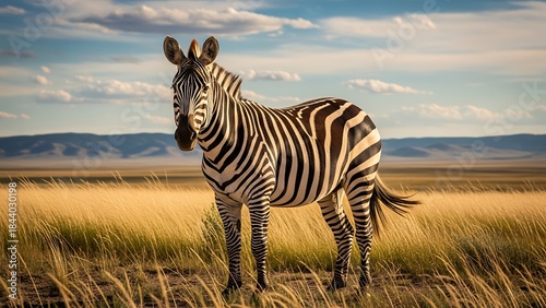 Wildlife documentary style image zebra american animal in natural outdoor habitat showcasing striped fur mammal behavior nature wildlife stock for educational media