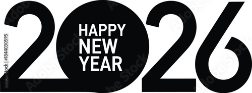 Happy New Year 2026 Celebration Graphic