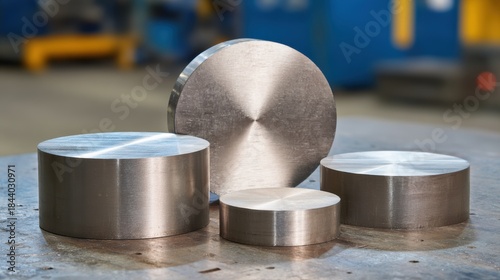 Metal sealing discs in various sizes displayed on a workshop table showcasing versatility for different container types and secure sealing mechanisms.