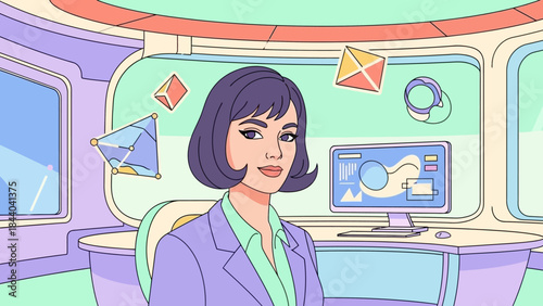 Confident Businesswoman in Professional Attire.