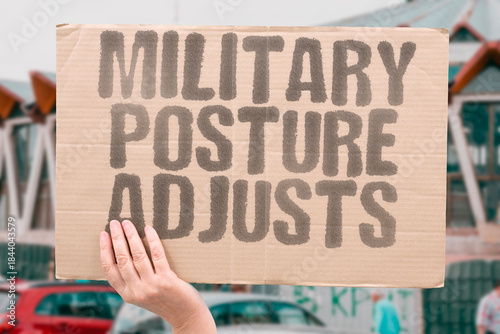 Bild auf Leinwand "Military Posture Adjusts" Forces reposition regionally