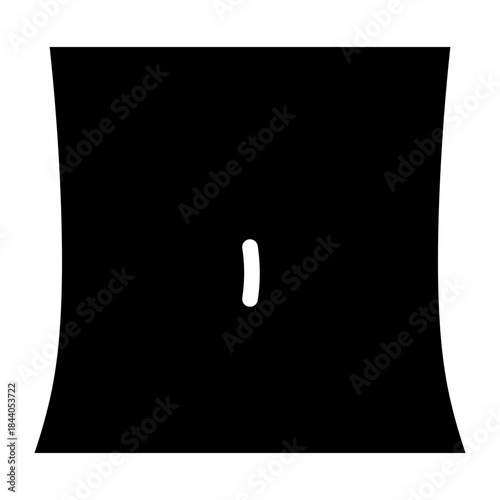 Abdomen body outline icon glyph vector design illustrator