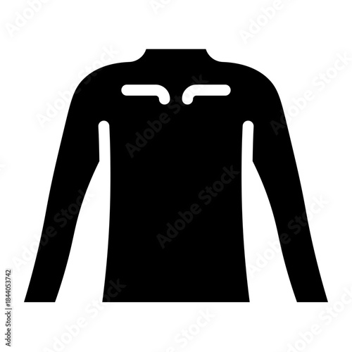 Upper body outline icon glyph vector design illustrator